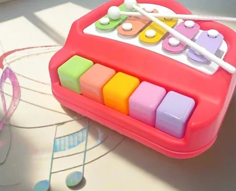 2 in 1 Piano & Xylophone with 2 Mallets