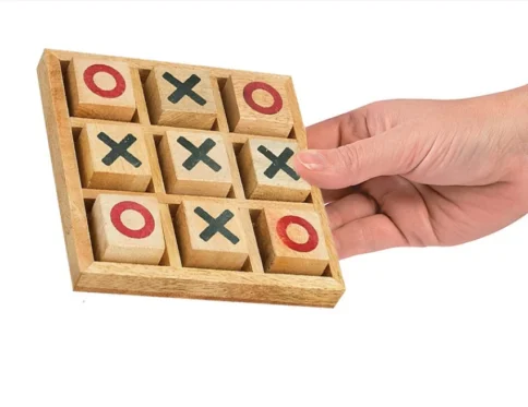 Wooden Tic Tac Toe Board – Zero And Cross Game