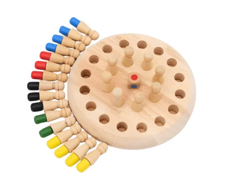 Wooden Memory Chess Game
