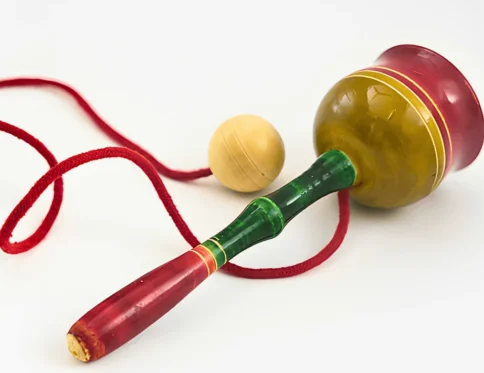 Mini Wooden Cup and Ball Game for Kids