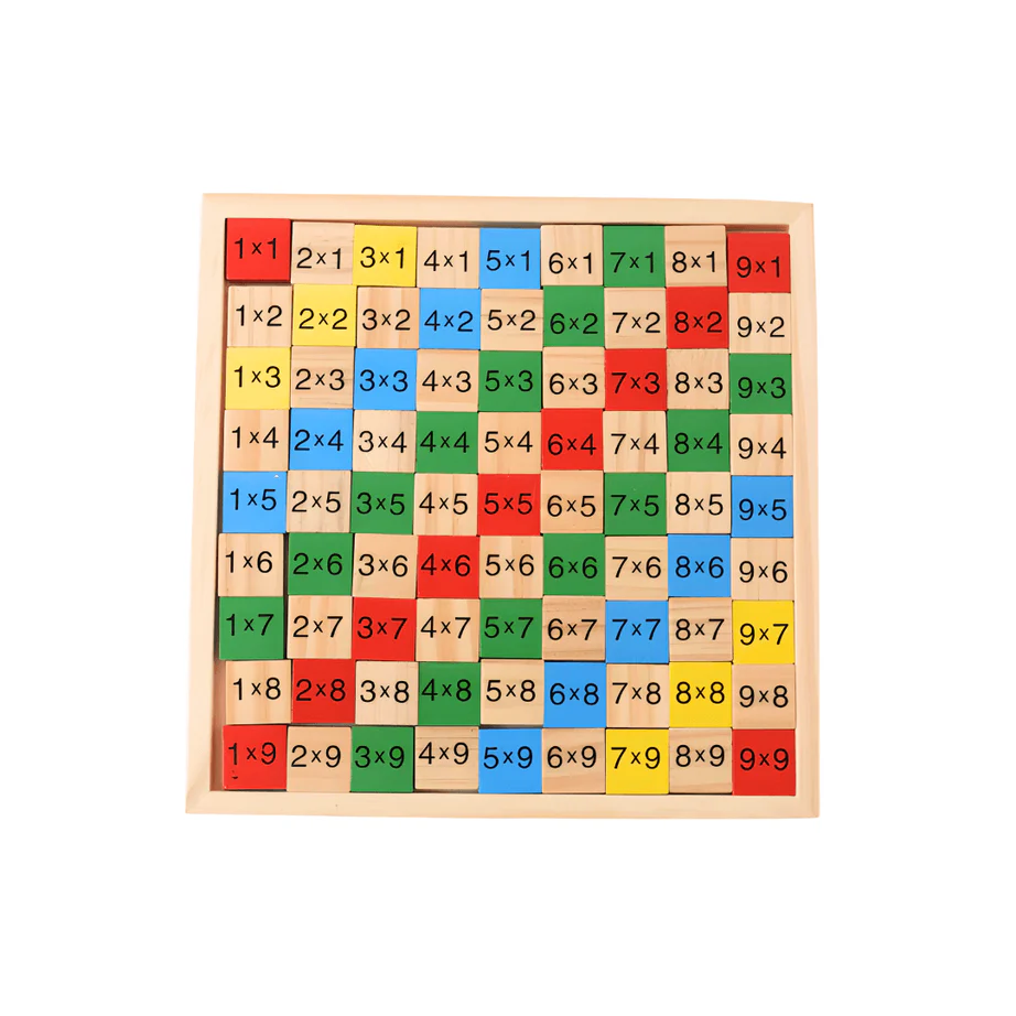 Wooden Multiplication Table Game for Kids