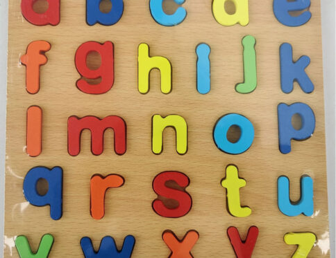 Wooden Small Letter Alphabet Puzzle Board for Kids