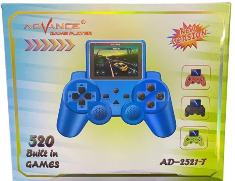 520 In 1 Handheld Video Game for Kids | 2.5-inch Screen, Rechargeable, AV TV Out Gamepad