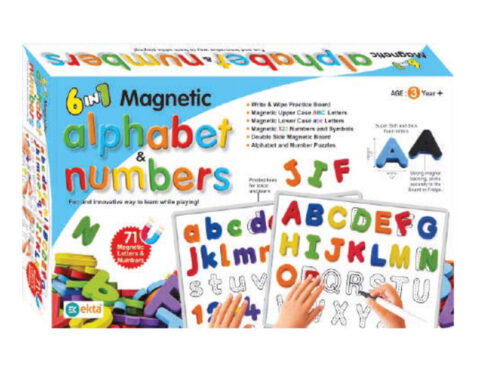 6 In 1 Magnetic Alphabet and Number Set for Kids