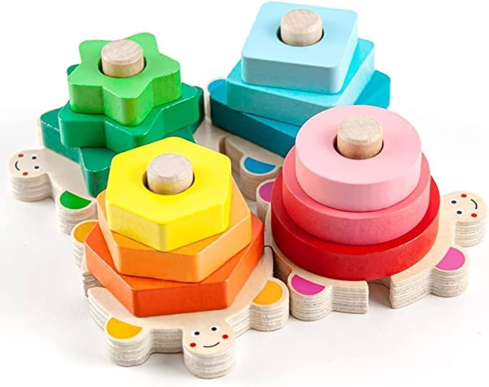 Colorful Wisdom Shape Column Toy for Kids