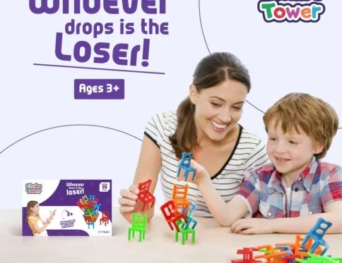 Chair Stacking Tower Game for Kids