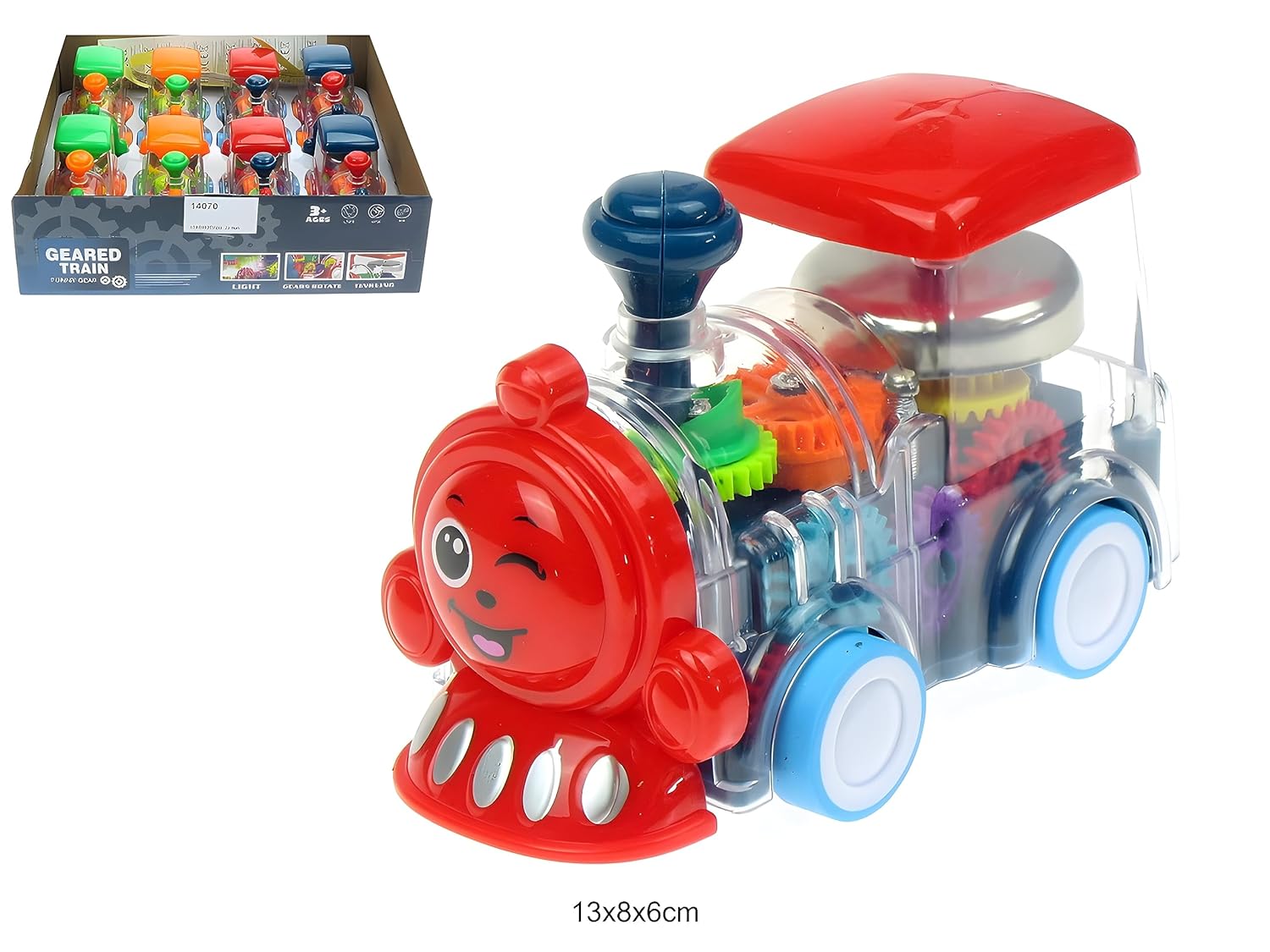 Geared Train – Transparent Engine Train Toys for Kids