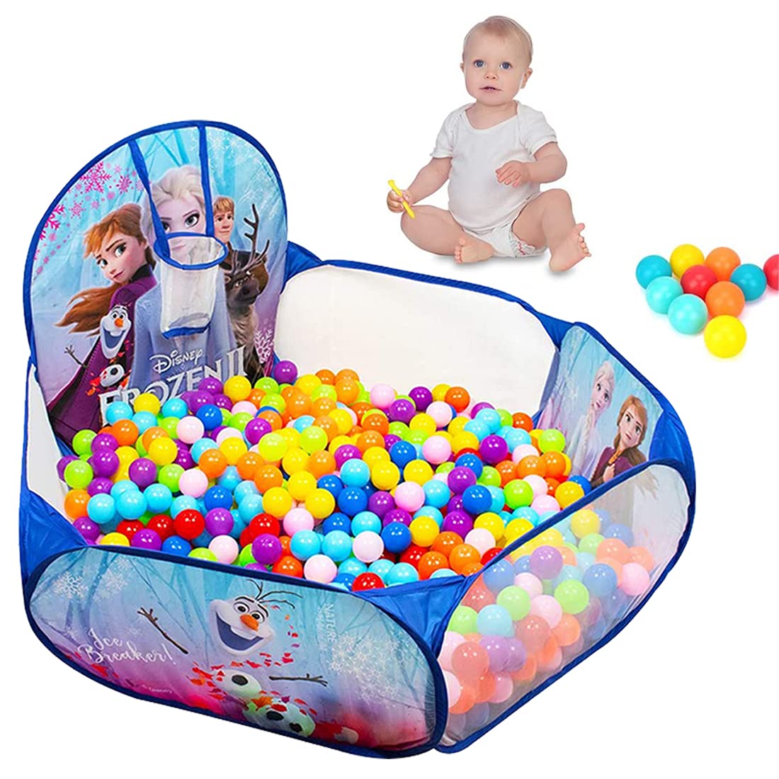 Colorful Baby Ball Pool with 50 Balls for Kids