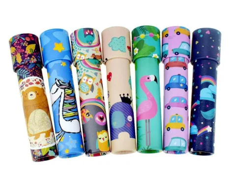 Magical Rotating Kaleidoscope Toy for Kids with Beautiful Patterns – Pack of 1 (Random color and design will be shipped)