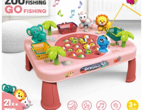 Zoo Electric Rotation Fishing Toy – Go Fishing Fun