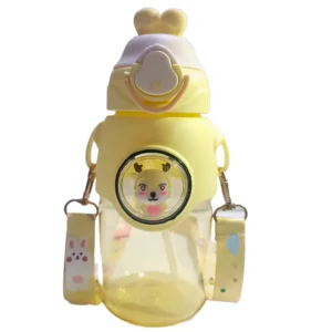 Cute Rabbit Sipper Bottle for Kids – 700 ml with Soft Silicone Straw